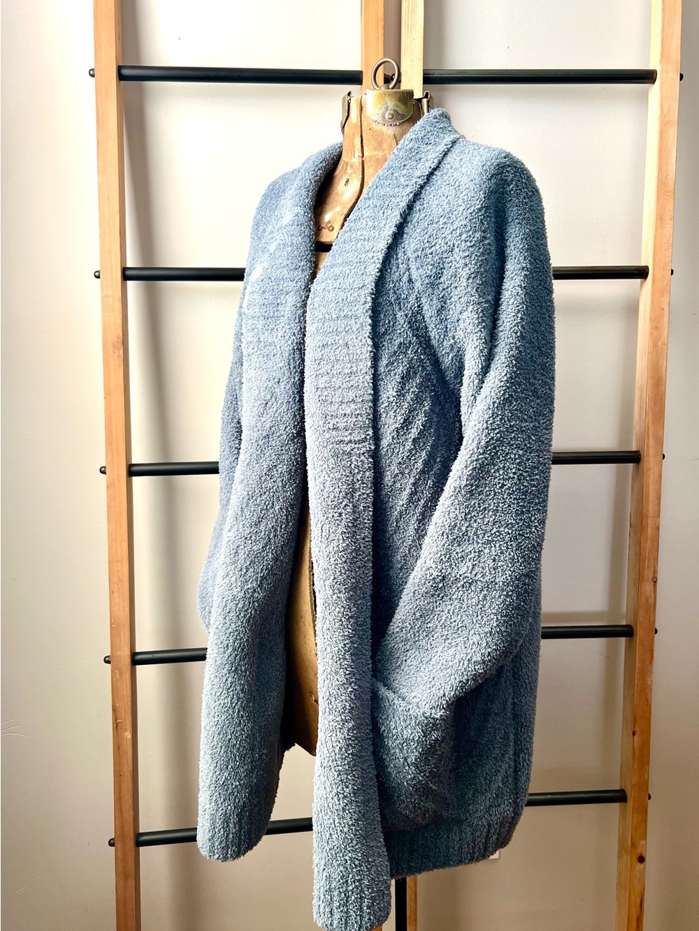 Barefoot Dreams Light Blue Open-Front Cardigan